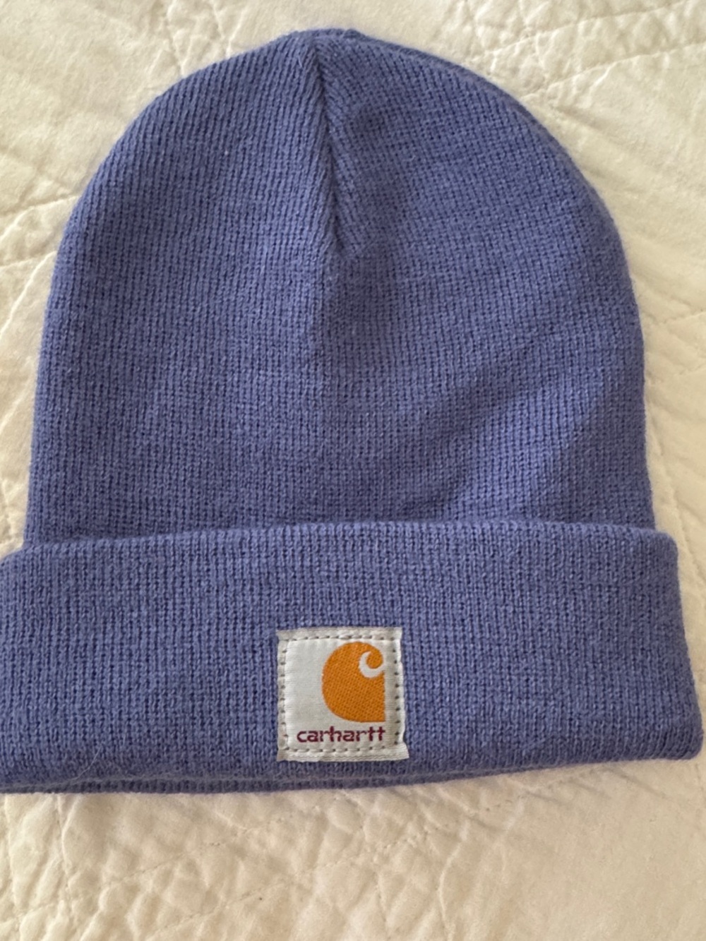 Carhartt youth Lavender Cuffed Beanie with Logo Patch